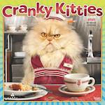 Avanti Cranky Kitties Official 2025 12 X 24 Inch Monthly Square Wall Calendar Foil Stamped Cover Plastic-Free