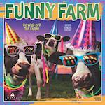 Avanti Funny Farm Official 2025 12 X 24 Inch Monthly Square Wall Calendar Foil Stamped Cover Plastic-Free