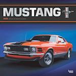 Ford Mustang Official 2025 12 X 24 Inch Monthly Square Wall Calendar Foil Stamped Cover Plastic-Free