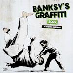 Banksy's Graffiti Official 2025 12 X 24 Inch Monthly Square Wall Calendar Plastic-Free