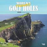 World's Toughest Golf Holes Official 2025 12 X 24 Inch Monthly Square Wall Calendar Plastic-Free