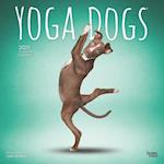 Yoga Dogs Official 2025 12 X 24 Inch Monthly Square Wall Calendar Plastic-Free