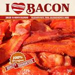 I Love Bacon 2025 12 X 24 Inch Monthly Square Wall Calendar Plastic-Free
