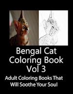 Bengal Cat Coloring Book Vol 3