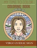 Virgo Zodiac Sign - Adult Coloring Book