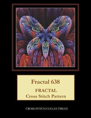 Fractal 638: Fractal cross stitch pattern