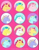 Unicorn Sticker Album for Girls