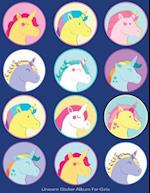 Unicorn Sticker Album for Girls