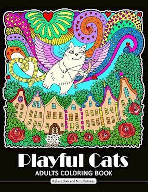 Playful Cat Coloring Book for Adults