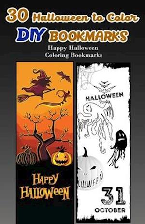 30 Halloween to Color DIY Bookmarks