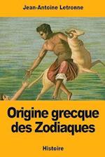 Origine Grecque Des Zodiaques