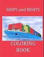 Ships and Boats Coloring Book