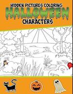 Hidden Pictures Coloring Halloween Characters
