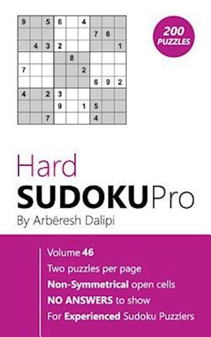 Hard Sudoku Pro: Book for Experienced Puzzlers (200 puzzles) Vol. 46