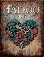 Tattoo Coloring Book: Modern Tattoo Designs, Skulls, Hearts 