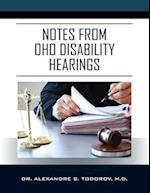 Notes from OHO Disability Hearings