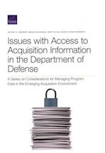 Issues with Access to Acquisition Information in the Department of Defense