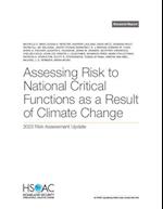 Assessing Risk to National Critical Functions as a Result of Climate Change