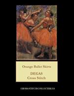 Orange Ballet Skirts: Degas Cross Stitch Pattern 