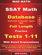 2018 SSAT Database and 11 Tests