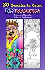 30 Zombies to Color DIY Bookmarks