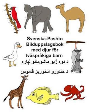 Svenska-Pashto Bilduppslagsbok Med Djur För Tvåspråkiga Barn