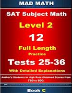 2018 SAT Subject Level 2 Book C Tests 25-36