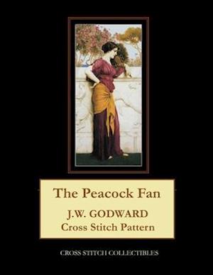 The Peacock Fan: J.W. Godward Cross Stitch Pattern