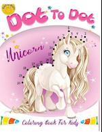 Dot to Dot Unicorn Coloring Book for Kids