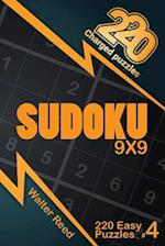 220 Charged Puzzles - Sudoku 9x9 220 Easy Puzzles (Volume 4)