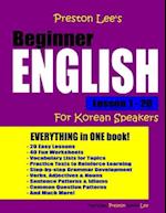 Preston Lee's Beginner English Lesson 1 - 20 for Korean Speakers