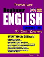 Preston Lee's Beginner English Lesson 1 - 20 For Dutch Speakers (British)