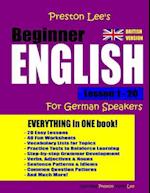 Preston Lee's Beginner English Lesson 1 - 20 For German Speakers (British)