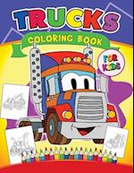 Trucks Coloring Book for Kids