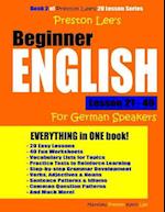 Preston Lee's Beginner English Lesson 21 - 40 For German Speakers