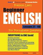 Preston Lee's Beginner English Lesson 21 - 40 For Portuguese Speakers