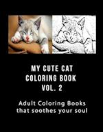 My Cute Cat Coloring Book Vol 2