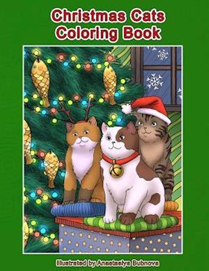 Christmas Cats Coloring Book