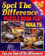 Spot the Difference Puzzle Book for Adults -