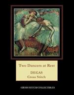 Two Dancers at Rest: Degas Cross Stitch Pattern 