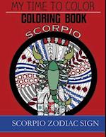 Scorpio Zodiac Sign - Adult Coloring Book