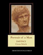 Portrait of a Man: Leonardo DaVinci Cross Stitch Pattern 