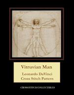 Vitruvian Man: Leonardo DaVinci Cross Stitch Pattern 