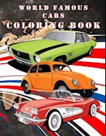 Worlds Famous Cars Coloring Book