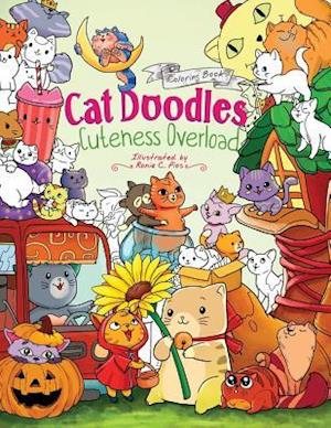 Cat Doodles Cuteness Overload Coloring Book for Adults and Kids