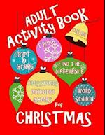 Adult Activity Book Christmas Activity Book for Adults