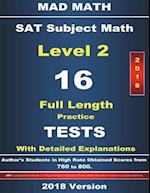 2018 SAT Math Level II 16 Tests