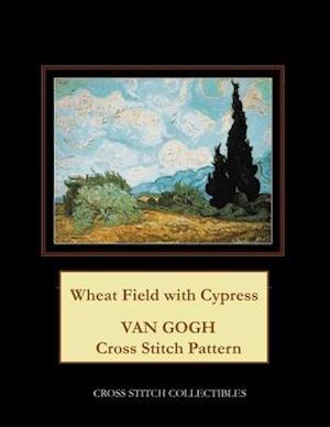 Wheat Field with Cypress: Van Gogh Cross Stitch Pattern