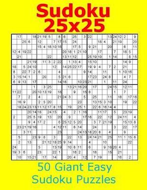 Sudoku 25x25 50 Giant Easy Sudoku Puzzles