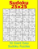 Sudoku 25x25 50 Giant Easy Sudoku Puzzles